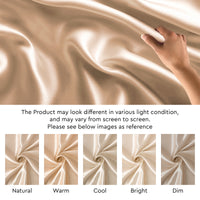Satin Polyester Silk Cream Fabric