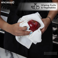 Cotton White Kitchen Towel (Pack of 4)
