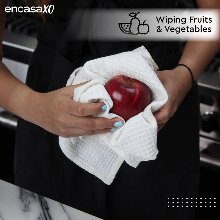 Cotton White Kitchen Towel (Pack of 4)