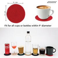 Cotton Red Coaster