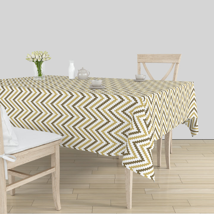 Polyester Chevron Table Cloth (Pack of 1)