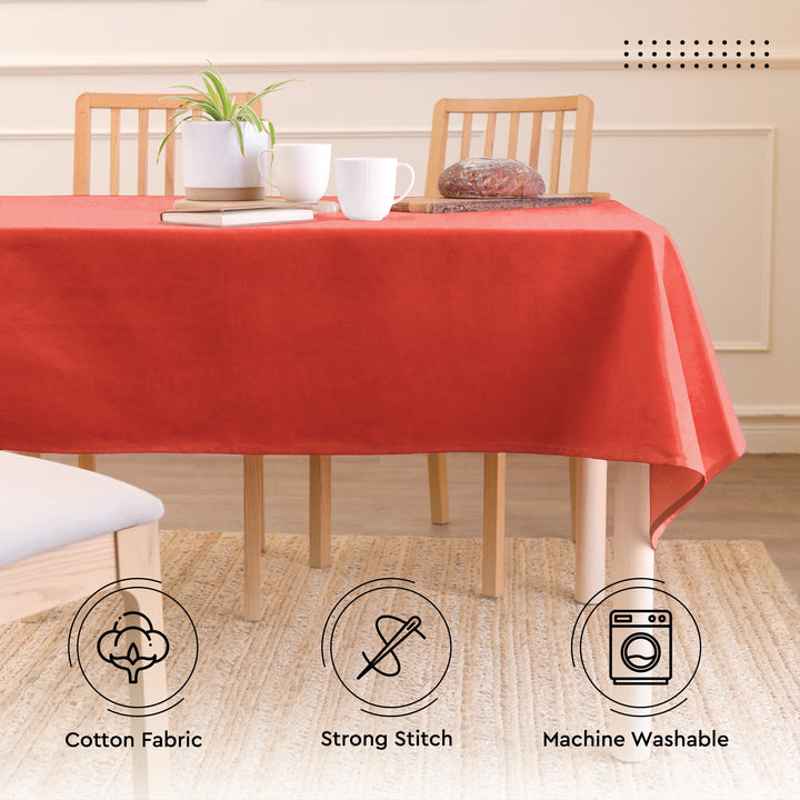 Cotton Brick Table Cloth (Pack of 1)