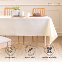 Cotton Natural Table Cloth (Pack of 1)