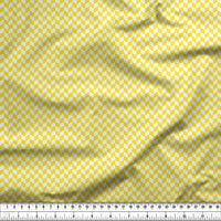 20s Sheeting Yellow Checks Fabric (1 Meter)
