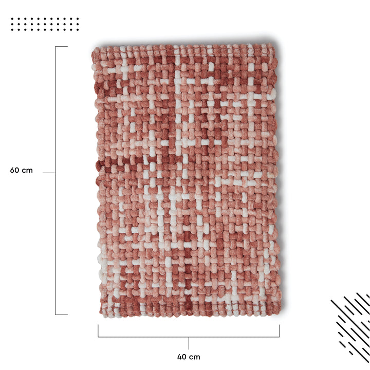 Cotton Orange Bathmat (Pack of 1)