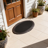 Rubber Shower Mats Heavy Duty Anti-Skid Floor Mats for Door, Bathroom, Kitchen & Home Entrance | PVC Non-Slip Drainage Mat for Wet & Dry Areas