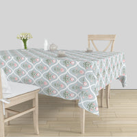 Polyester Light Grey Table Cloth (Pack of 1)