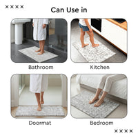 Cotton Grey Bathmat (Pack of 1)