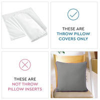 Cotton Grey+Purple Cushion Cover (Pack of 2)