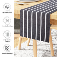 Cotton Roma Grey Table Runner+Placemat (Pack of 5)