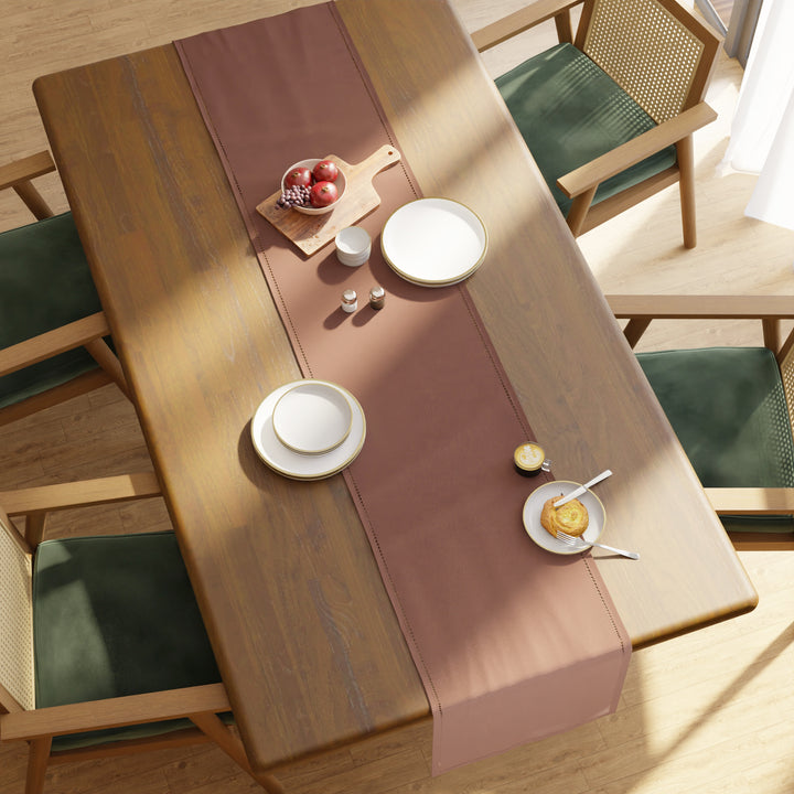 Cotton Tan Table Runner (Pack of 1)