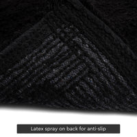Cotton Black Bathmat (Pack of 2)