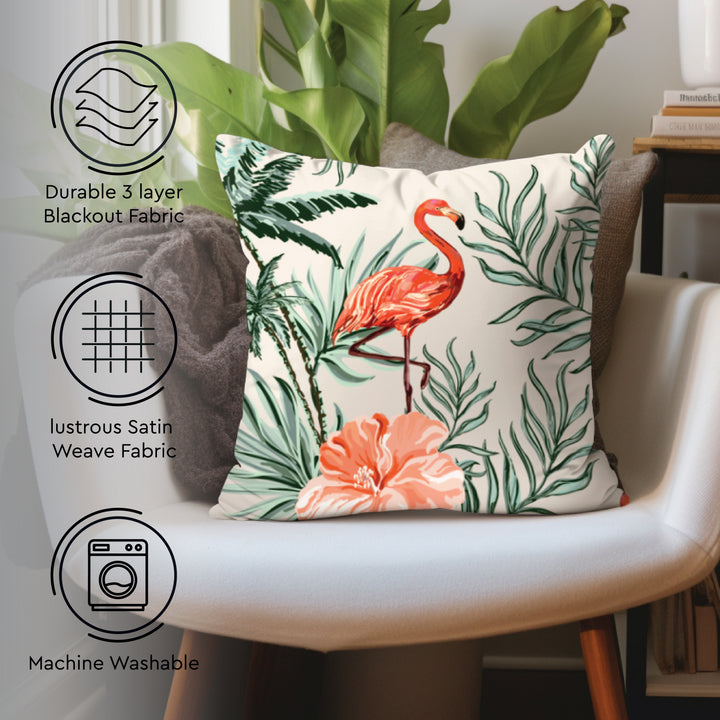 Blackout Flamingo Cushion Cover (Pack of 2)