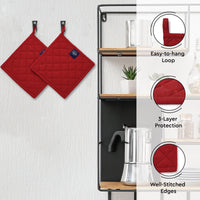 Cotton Red Combo Kitchen Set (Pack of 12)