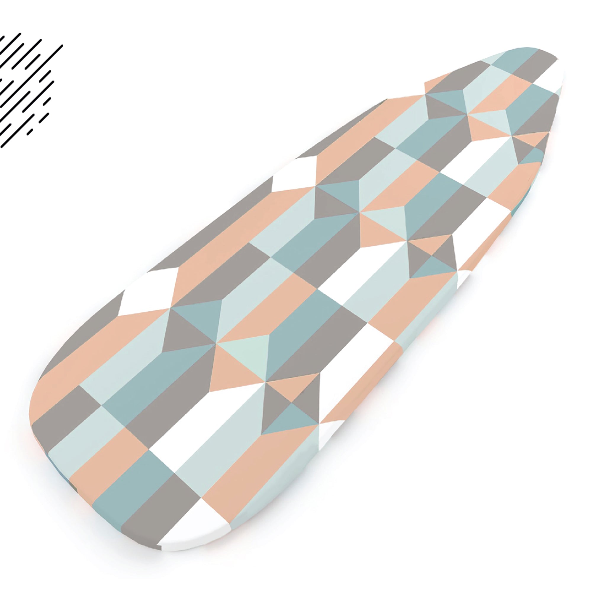Cotton Twill Blocks Ironing Board Cover (Pack of 1)