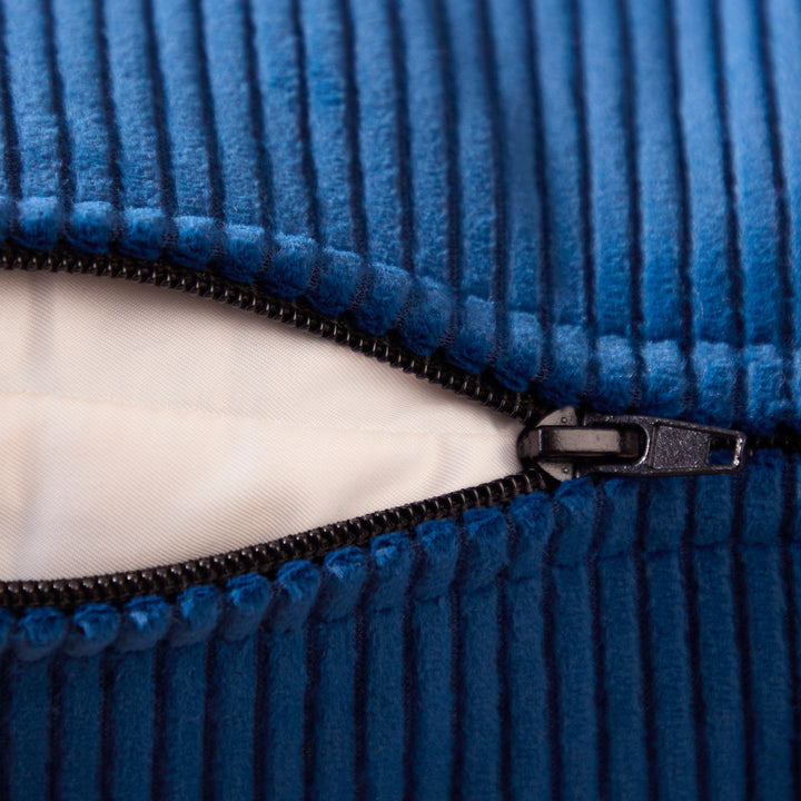 Corduroy Navy Blue Cushion Cover