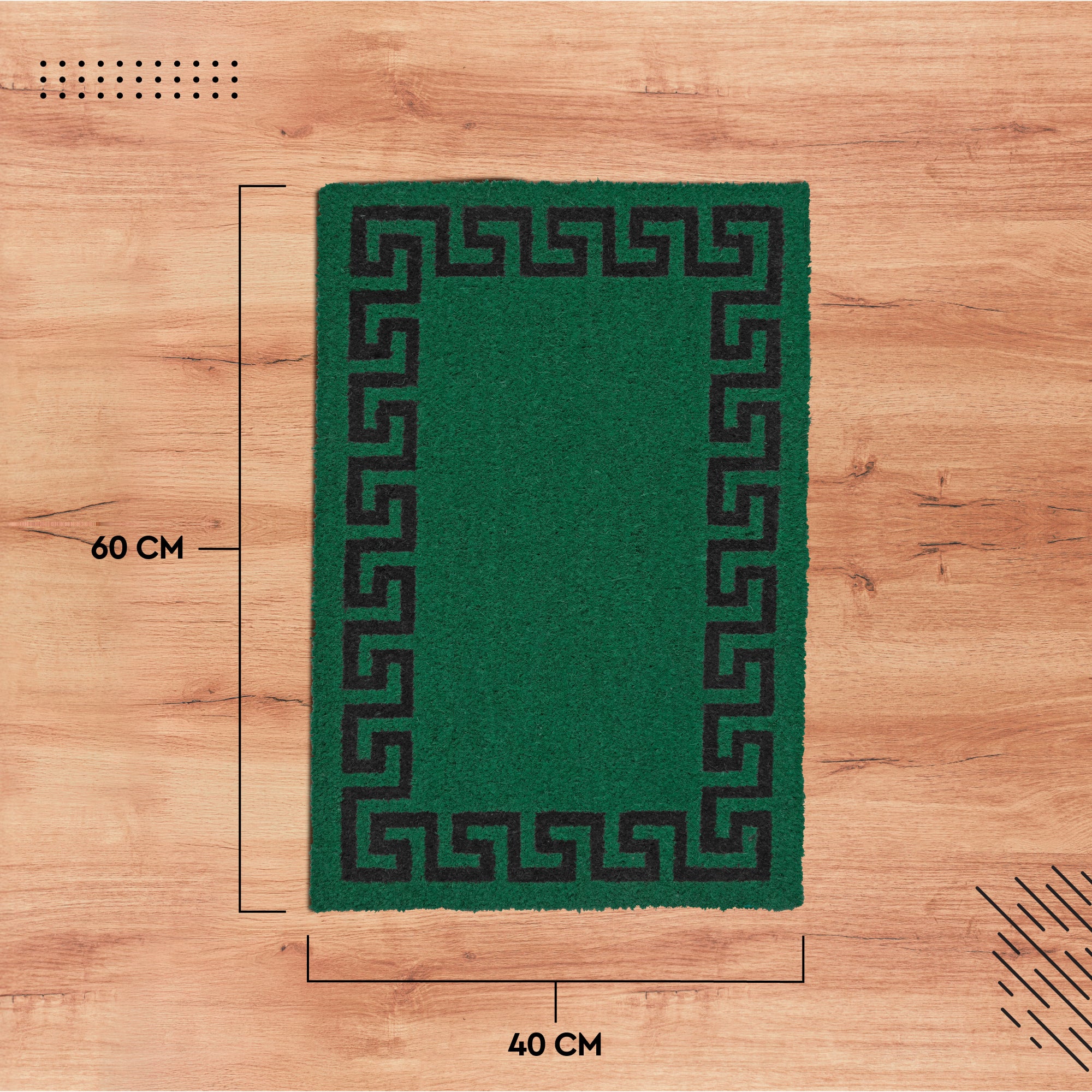 Coir Door Mats for Home Entrance Thick Anti-slip Welcome Doormat with PVC Back | Ideal for Indoor, Outdoor, Patio, Home and Office | Durable and Easy to Clean