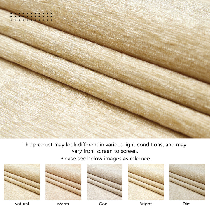 Fine Chenille Fabric by Meters | 54 Inches Wide | 220 GSM And 155 TC | Ideal For Curtain, Cushion, Upholstery, Bags
