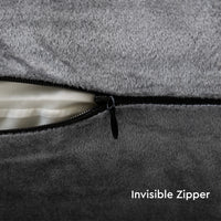 Velvet Grey Cushion Cover