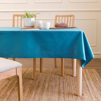 Cotton Azul Blue Table Cloth (Pack of 1)