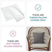 Cotton Light Grey with Grey Cushion Cover (Pack of 2)