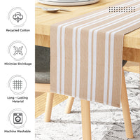 Cotton Franca Beige Table Runner+Placemat (Pack of 7)