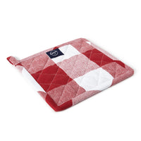 Cotton Buffalo Red Checks Pot Holders (Pack of 2)