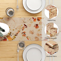 Blackout Polyester L1 Orange Table Runner (Pack of 1)