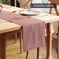 Chenille Buff Table Runner