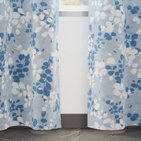Blackout Polyester L2 Blue Curtain (Pack of 2)