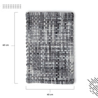 Cotton Grey Bathmat (Pack of 1)