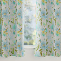Blackout Polyester F1 Aqua Curtain (Pack of 2)