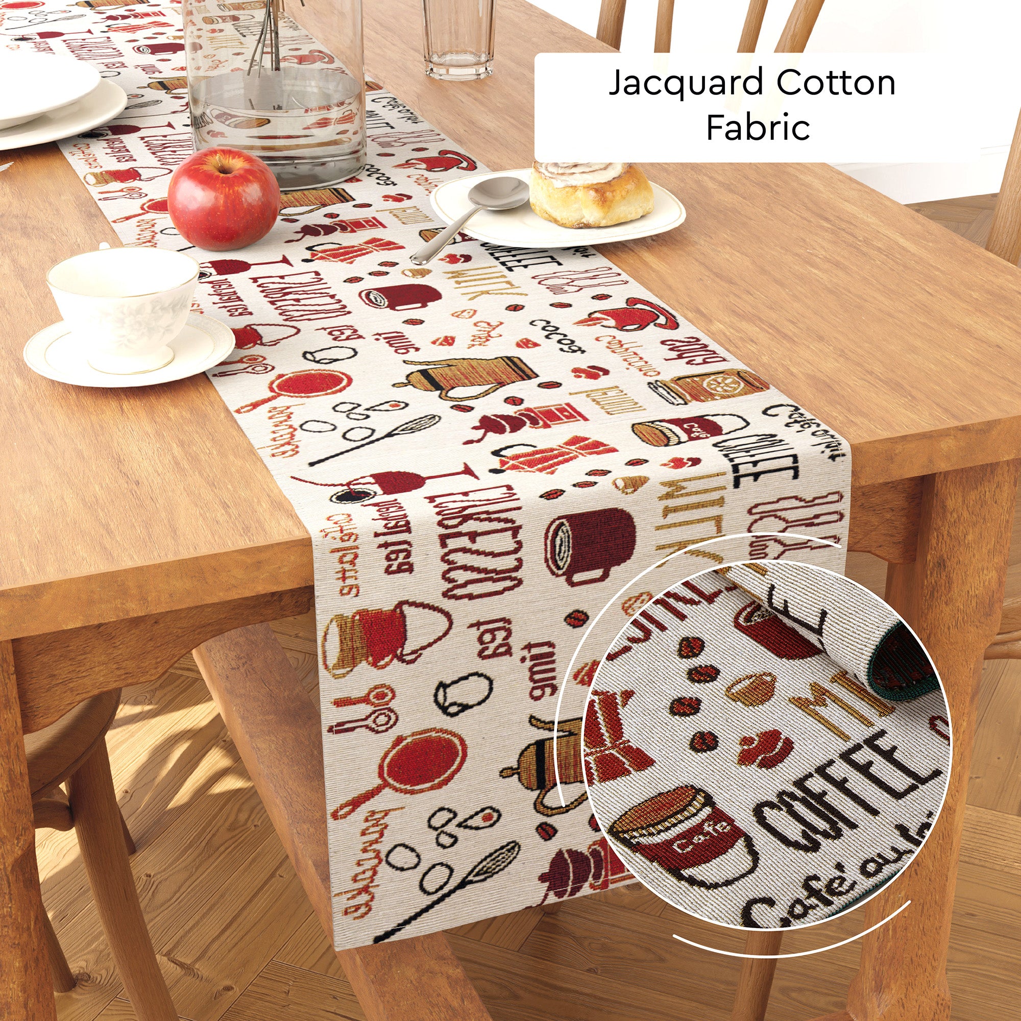Cotton Espresso Table Runner (Pack of 1)