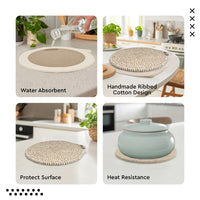 Cotton Beige Combo Trivet