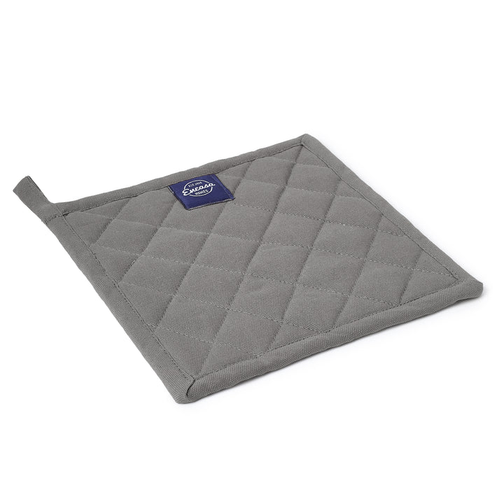 Cotton Grey Pot Holders (Pack of 2)