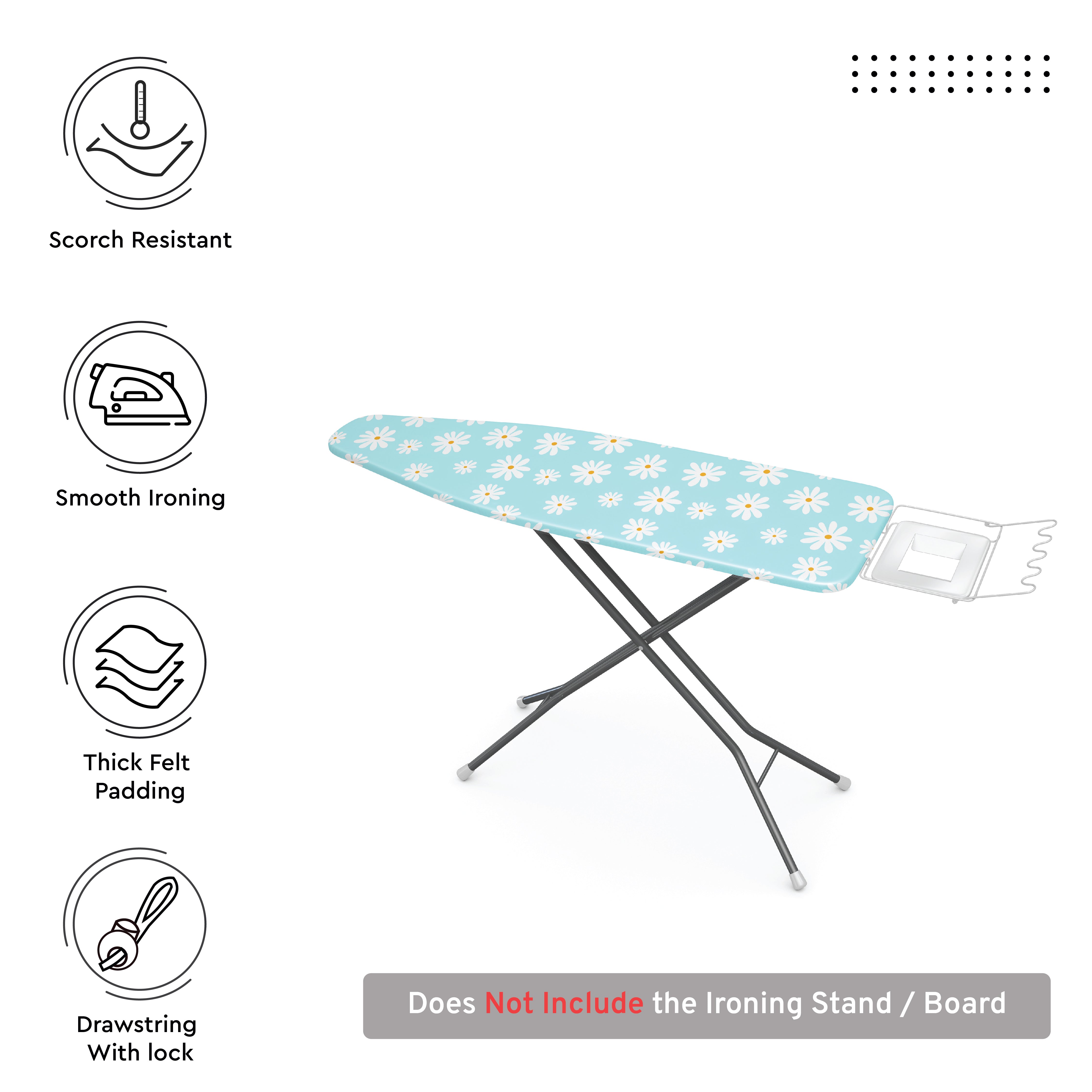 Daisy Blue Ironing Board Cover
