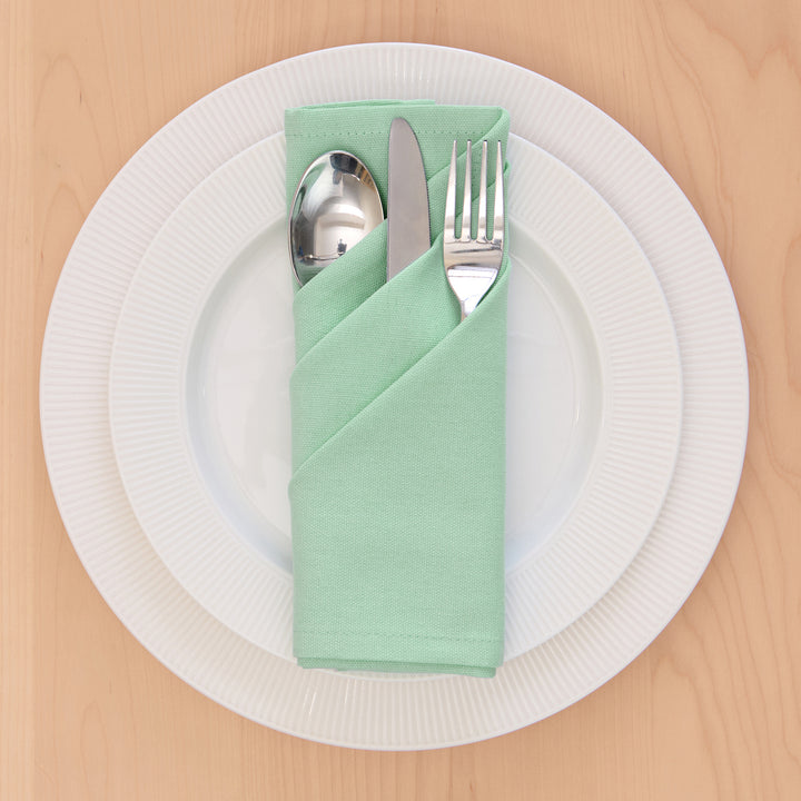 Cotton Mint Green Table Napkin (Pack of 4)