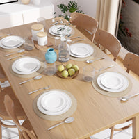 Cotton Beige & Off White Mix Placemat (Pack of 6)