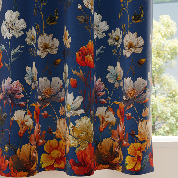 Blackout J2 Blue Curtain (Pack of 1)