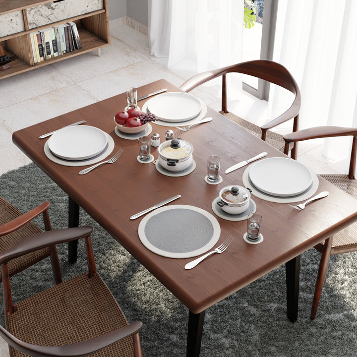 Cotton Grey Dinning Table Combo (Pack of 11)