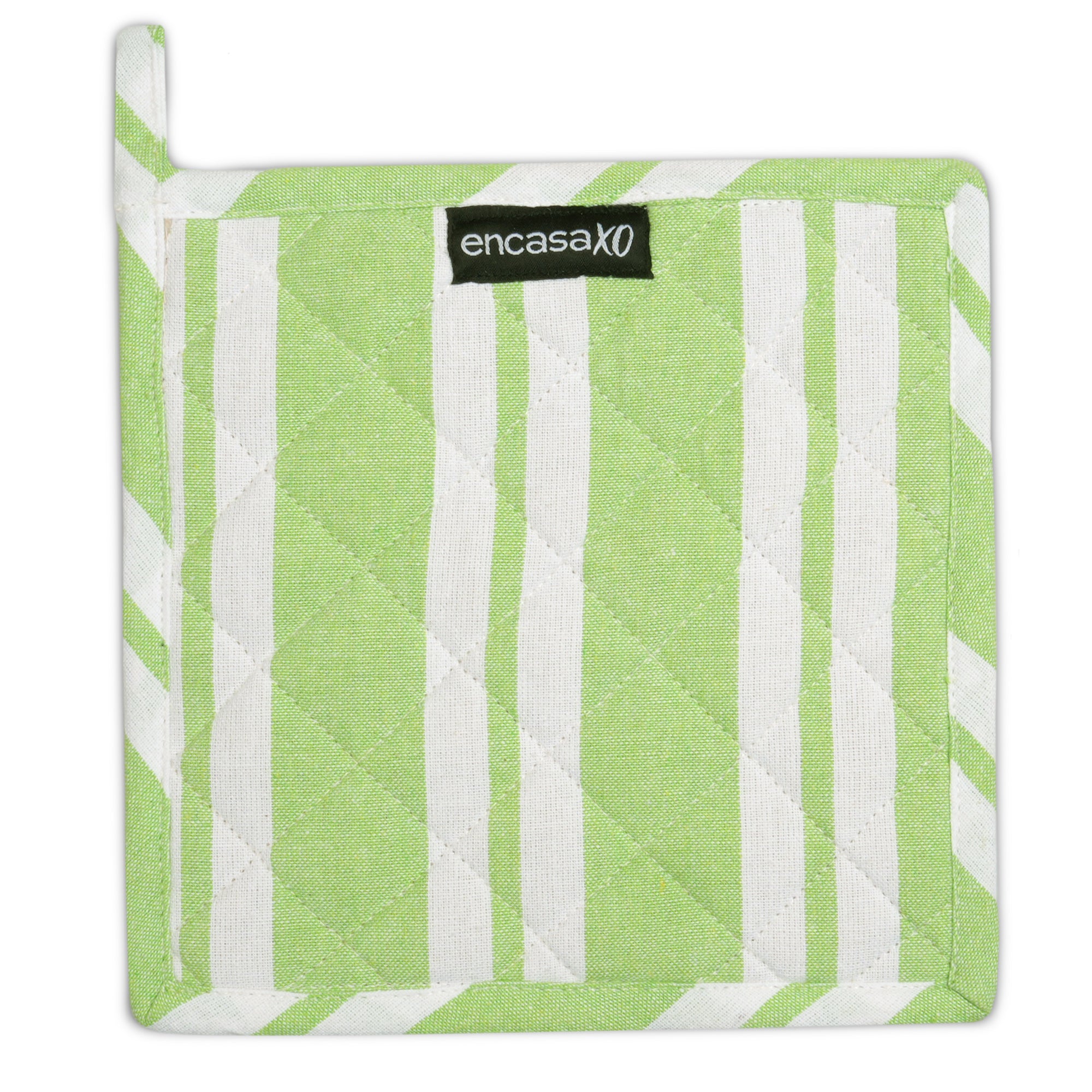 RC Yarn-Dyed Franca Lime Stripes Potholder (Pack of 2)