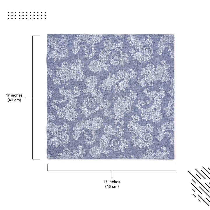 Cotton Blue Table Napkins (Pack of 6)