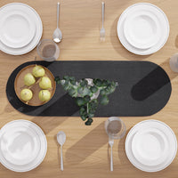 Cotton Black Table Runner (Pack of 1)