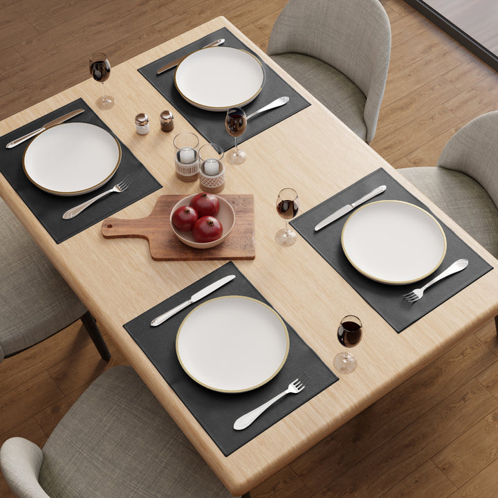 PU Leather Black Placemat