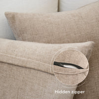 Chenille Solid Sand Cushion Cover (Pack of 1)