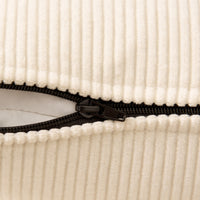 Corduroy Cream Cushion Cover (Pack of 2)