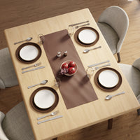 PVC Leather Chocolate Table Runner (Pack of 1)