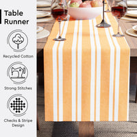 RC Yarn-Dyed Franca Yellow Stripes Table Runner (Pack of 1)