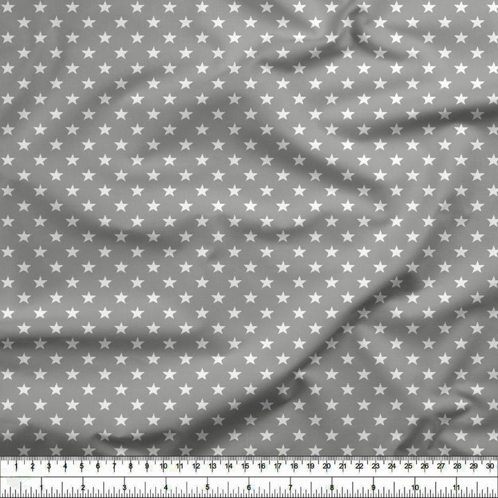 20s Sheeting Grey Stars Fabric (1 Meter)