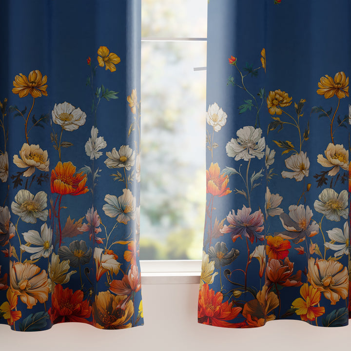 Blackout J2 Blue Curtain (Pack of 2)